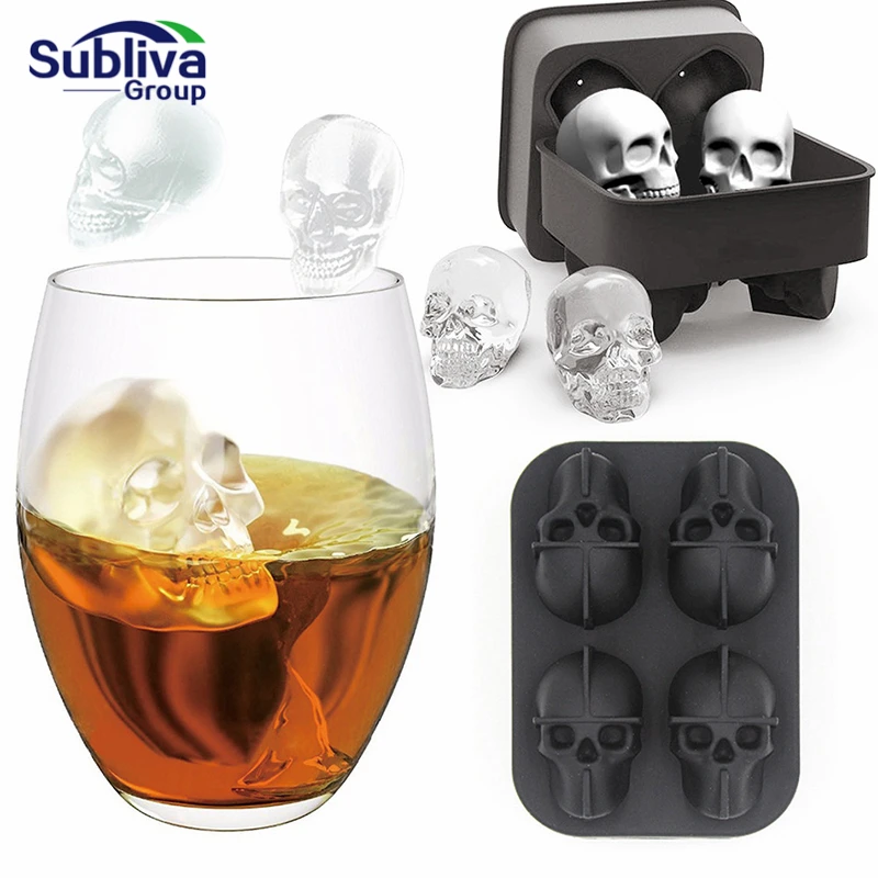Skull Shape 3D Ice Cube Mold Cool Whiskey Wine Cocktail Ice Cube Tray Silicone Maker Skeleton Form Ice Cram Mould DIY Tools
Skull Shape 3D Ice Cube Mold Cool Whiskey Wine Cocktail Ice Cube Tray Silicone Maker Skeleton Form Ice Cram Mould DIY Tools