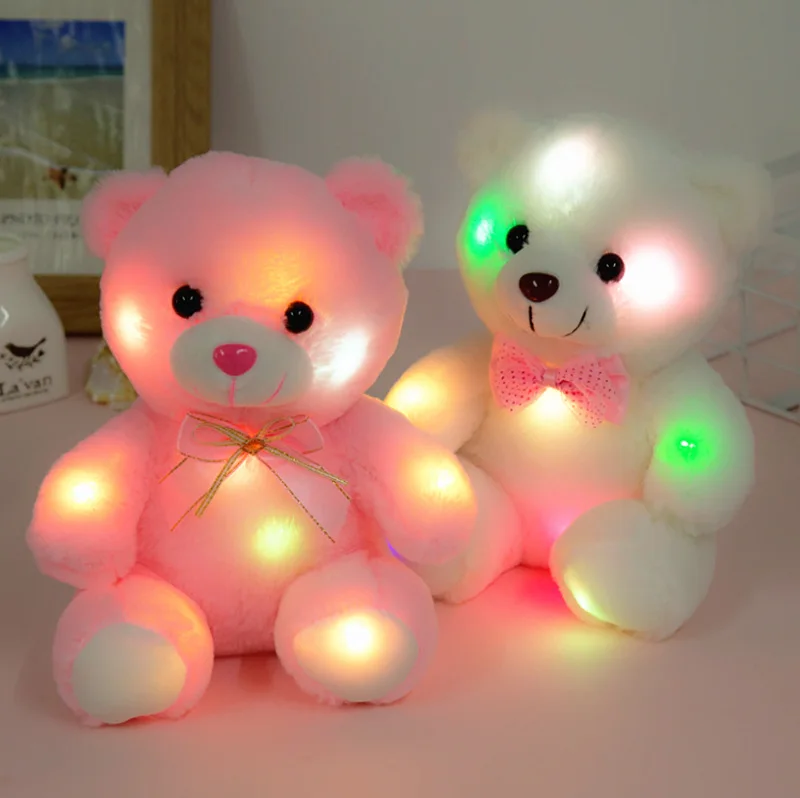 Free Shipping Colorful Glowing Teddy Bear Plush Toys Luminous LED Bear Plush Stuffed Doll Toy Plush Bear Gifts for Girls.
Free Shipping Colorful Glowing Teddy Bear Plush Toys Luminous LED Bear Plush Stuffed Doll Toy Plush Bear Gifts for Girls.