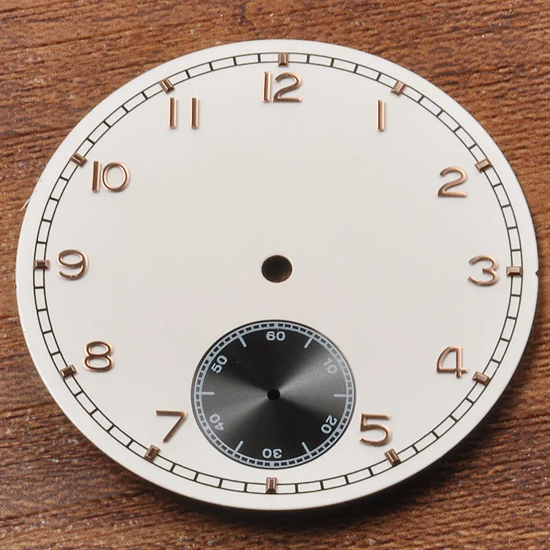 Watch Parts, 38.9mm White Sterile Watch Dial Rosegold Marks Black Sub-dial Fit for ETA 6498 Seagull ST3620 Movement CD38.9BWB
Watch Parts, 38.9mm White Sterile Watch Dial Rosegold Marks Black Sub-dial Fit for ETA 6498 Seagull ST3620 Movement CD38.9BWB