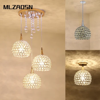 MLZAOSN LED Three Head Lamps Crystal Pendant Light Single Round Lighting Modern Creative Dining Hall Light Bar Aisle Aisle Lamps 
MLZAOSN LED Three Head Lamps Crystal Pendant Light Single Round Lighting Modern Creative Dining Hall Light Bar Aisle Aisle Lamps