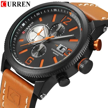 Men's Watches Top Brand Luxury analog Quartz Watch Men Chronograph Date Leather Military Sport Wristwatch Relogio Masculino
Men's Watches Top Brand Luxury analog Quartz Watch Men Chronograph Date Leather Military Sport Wristwatch Relogio Masculino