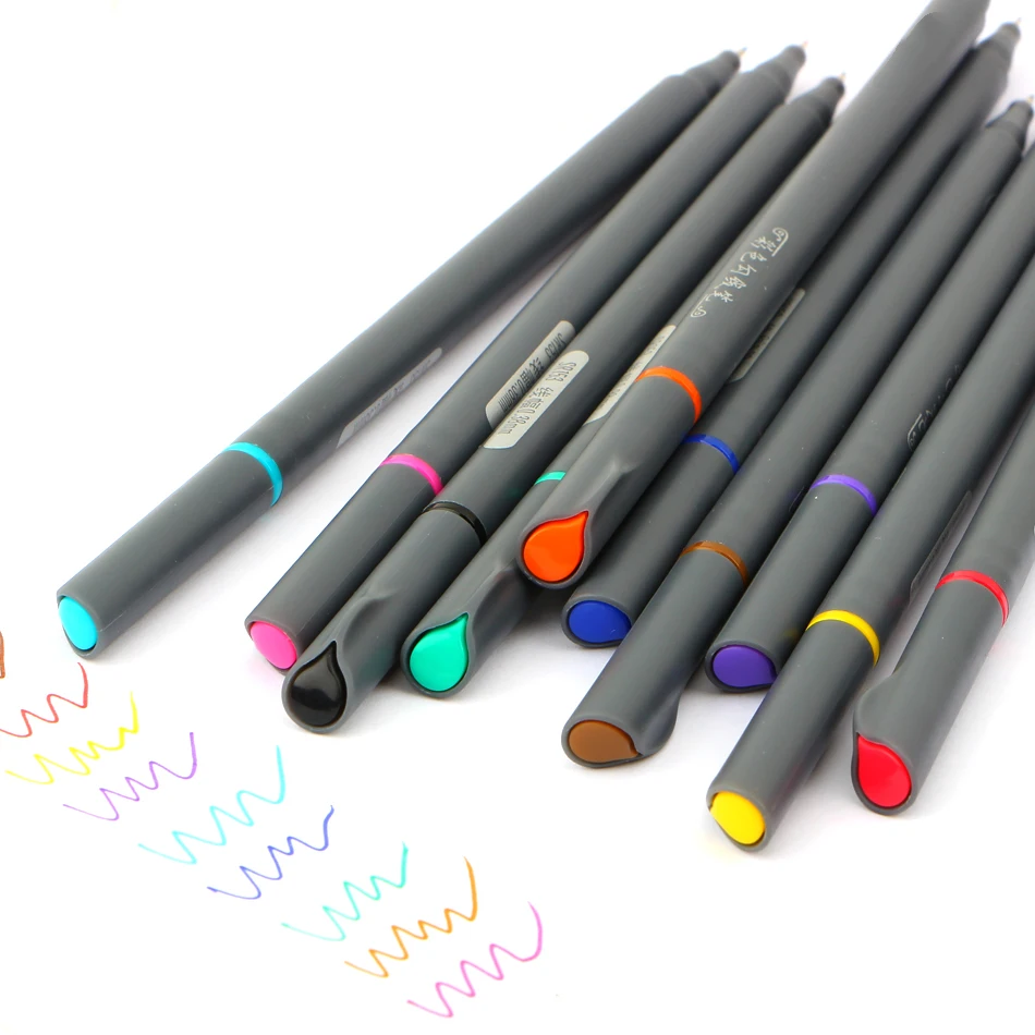 10 pcs/Lot Fine line drawing pen for manga cartoon advertising design Water Color pens Stationery Office school supplies
10 pcs/Lot Fine line drawing pen for manga cartoon advertising design Water Color pens Stationery Office school supplies
