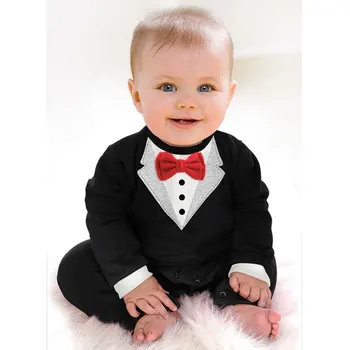 Fashion Baby Boys Clothes Romper Newborn Baby Clothing Kids Suit Formal Wedding Cloth Outerwear Gentleman Romper 2017 Spring
Fashion Baby Boys Clothes Romper Newborn Baby Clothing Kids Suit Formal Wedding Cloth Outerwear Gentleman Romper 2017 Spring