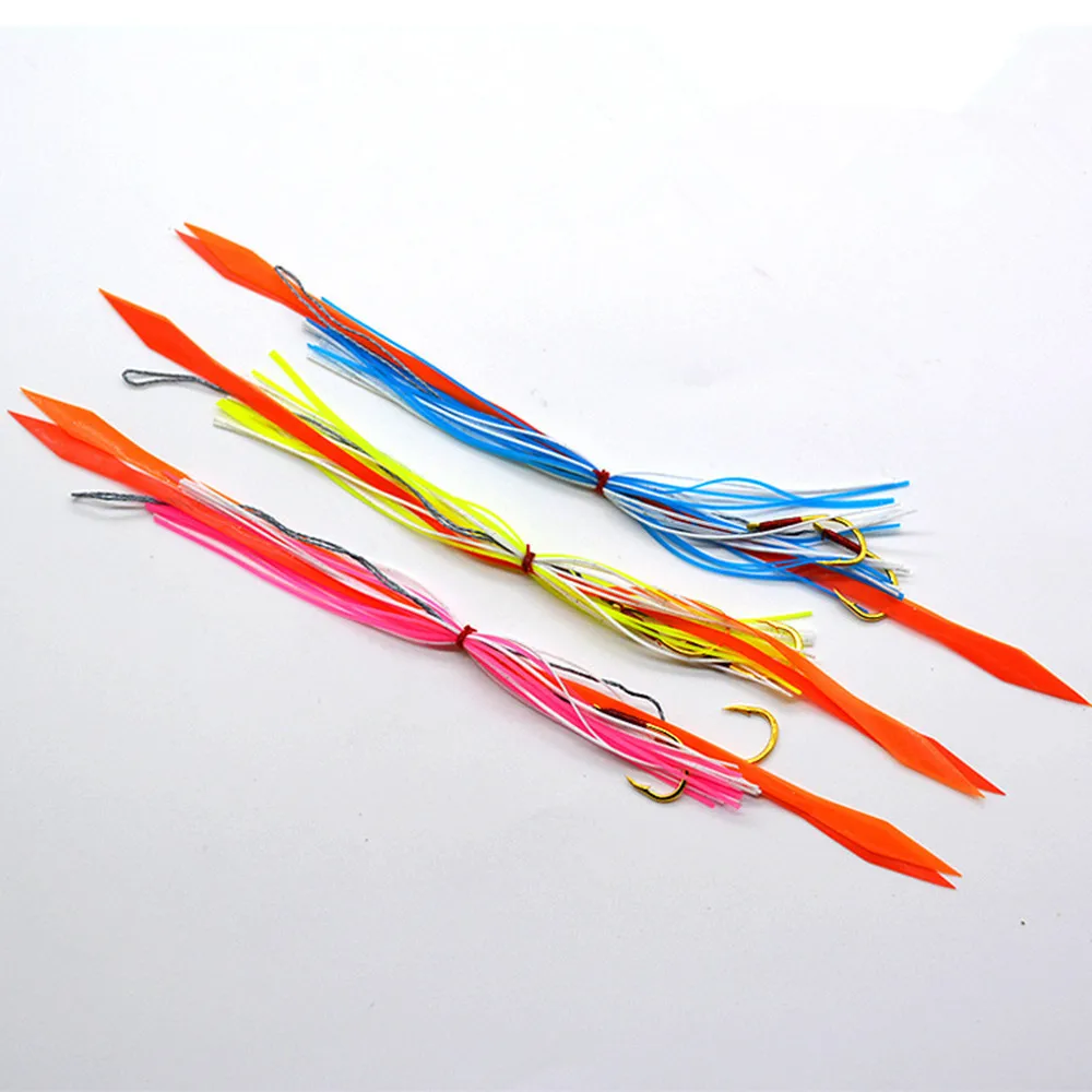 30pcs Silicone Rubber Skirt Rig Assist Hook Replacement for Slider Tai Kabura Jig Bottom Madai Squid Snapper Jigging FishingLure
30pcs Silicone Rubber Skirt Rig Assist Hook Replacement for Slider Tai Kabura Jig Bottom Madai Squid Snapper Jigging FishingLure