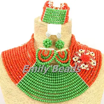 Indian Wedding African Crystal Beads Jewelry Sets Costume Nigerian Beads Jewelry Sets Fashionable Free Shipping AEJ908
Indian Wedding African Crystal Beads Jewelry Sets Costume Nigerian Beads Jewelry Sets Fashionable Free Shipping AEJ908