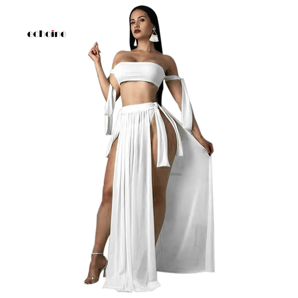 Echoine Fashion Split Swim Suit Women 3 Pcs Set Sleeveless Bandage Short Bikini Pants Sexy Strapless Beach Vacation Long Skirts
Echoine Fashion Split Swim Suit Women 3 Pcs Set Sleeveless Bandage Short Bikini Pants Sexy Strapless Beach Vacation Long Skirts