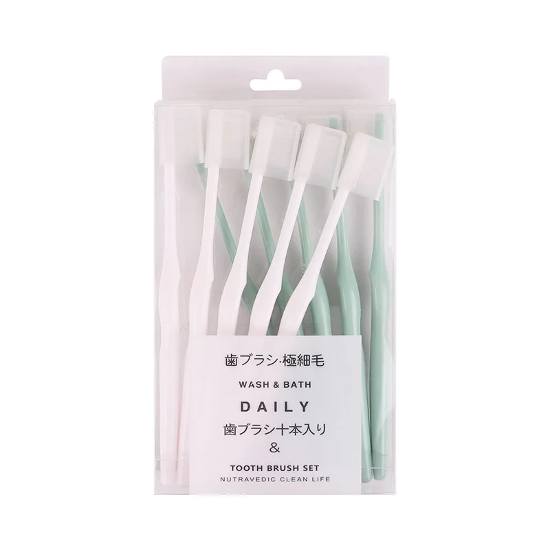 10Pcs Adult Toothbrush Macarons Toothbrush PVC Transparent Boxed Dust Cover Soft-bristle Double Color Toothbrush Ten Pack
10Pcs Adult Toothbrush Macarons Toothbrush PVC Transparent Boxed Dust Cover Soft-bristle Double Color Toothbrush Ten Pack