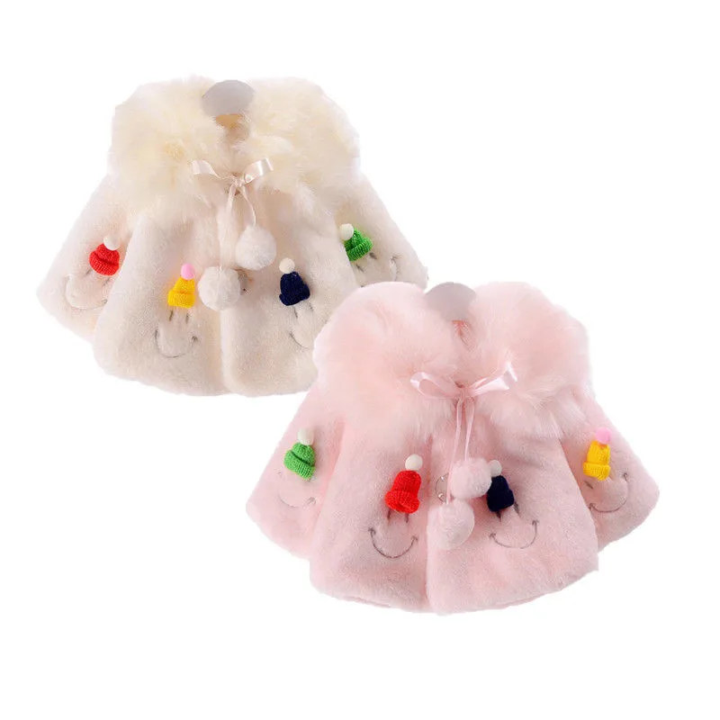 Newborn Baby Girl Fur Warm Thick Coat Toddler Kids Fleece Jacket Smile Face Outwear Winter Outwear Clothes For Girls
Newborn Baby Girl Fur Warm Thick Coat Toddler Kids Fleece Jacket Smile Face Outwear Winter Outwear Clothes For Girls