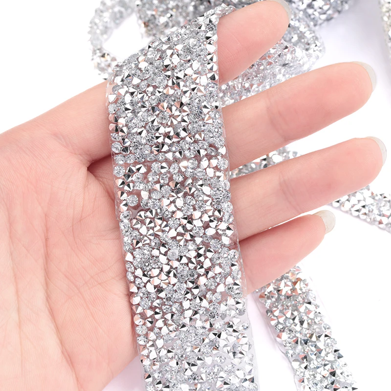 10/15/20/30mm Silver Clear Hot Fix Rhinestone Trim Strass Chain Banding Crystal For Wedding Iron On Applique Dresses Crafts
10/15/20/30mm Silver Clear Hot Fix Rhinestone Trim Strass Chain Banding Crystal For Wedding Iron On Applique Dresses Crafts