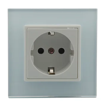 EU Standard Power Socket With Toughened Crystal Glass Panel AC 110~250V 16A Wall Power Socket
EU Standard Power Socket With Toughened Crystal Glass Panel AC 110~250V 16A Wall Power Socket