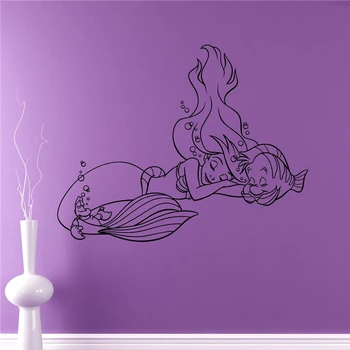 Little Mermaid Vinyl Decal Princess Ariel Wall Sticker Cartoons Home Interior Children's Nursery Room Decor X010
Little Mermaid Vinyl Decal Princess Ariel Wall Sticker Cartoons Home Interior Children's Nursery Room Decor X010