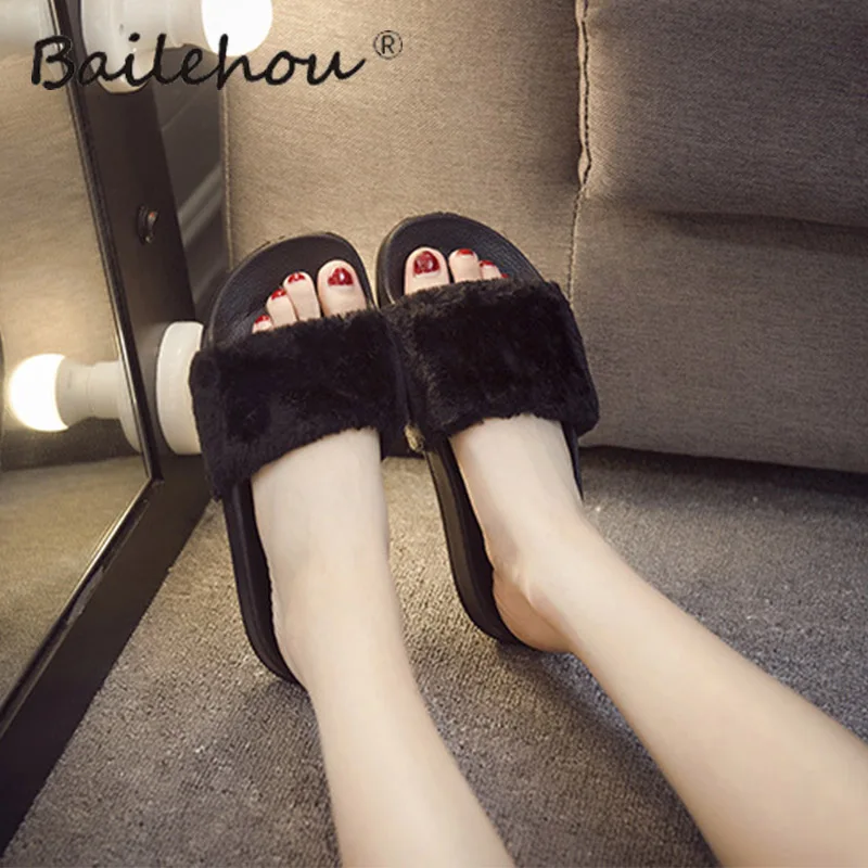 Slippers Women Ladies shoes Slip On Slider Fluffy Faux Fur Flat Fashion Home Female Casual Slipper Flip Flop Sandal Woman Shoes
Slippers Women Ladies shoes Slip On Slider Fluffy Faux Fur Flat Fashion Home Female Casual Slipper Flip Flop Sandal Woman Shoes