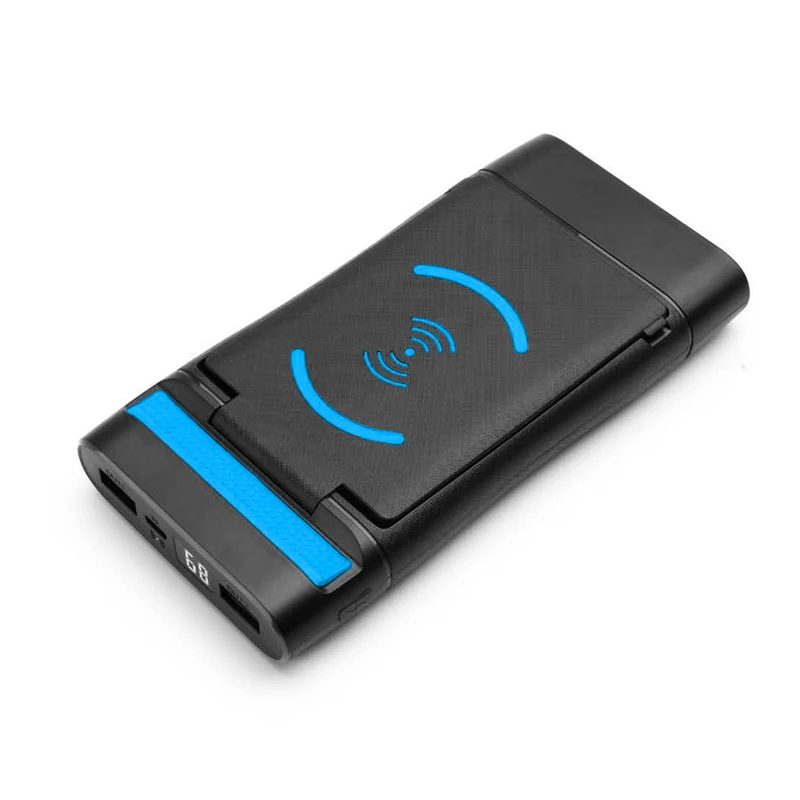 10000mAh Qi Wireless Charger Power Bank Quick Charging External Battery Poverbank For iPhone Xiaomi Mi Huawei With Phone Holder
10000mAh Qi Wireless Charger Power Bank Quick Charging External Battery Poverbank For iPhone Xiaomi Mi Huawei With Phone Holder