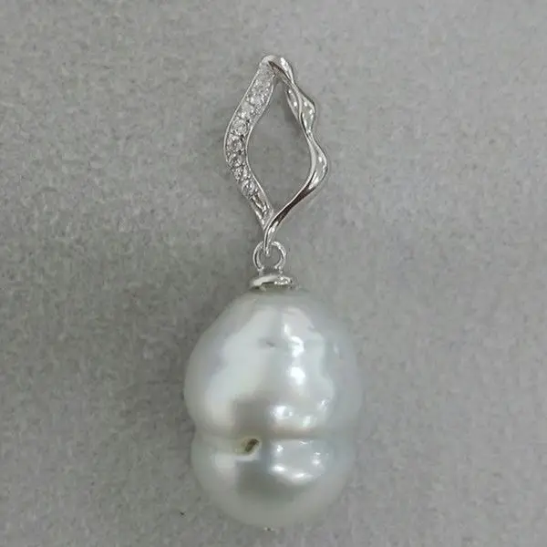 FREE SHIPPING 12.5*16.5mm Gorgeous Genuine South Sea White Pearl Pendant 925 Sterling Silver
FREE SHIPPING 12.5*16.5mm Gorgeous Genuine South Sea White Pearl Pendant 925 Sterling Silver