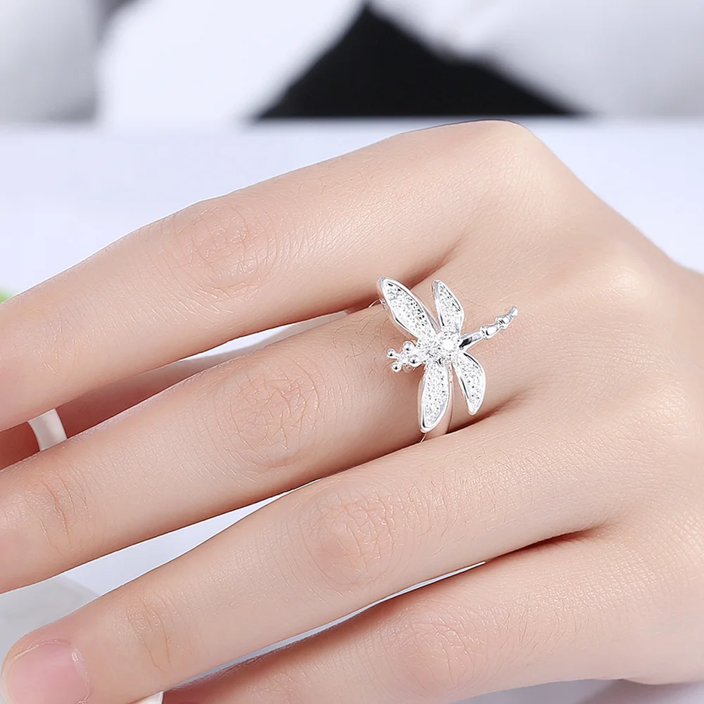 Refaxi REFAXI 1x Ring Silver Color Copper Dragonfly Shape Finger Ring-10 code Couple Unisex Jewelry Decor Marry Party Supplies
Refaxi REFAXI 1x Ring Silver Color Copper Dragonfly Shape Finger Ring-10 code Couple Unisex Jewelry Decor Marry Party Supplies