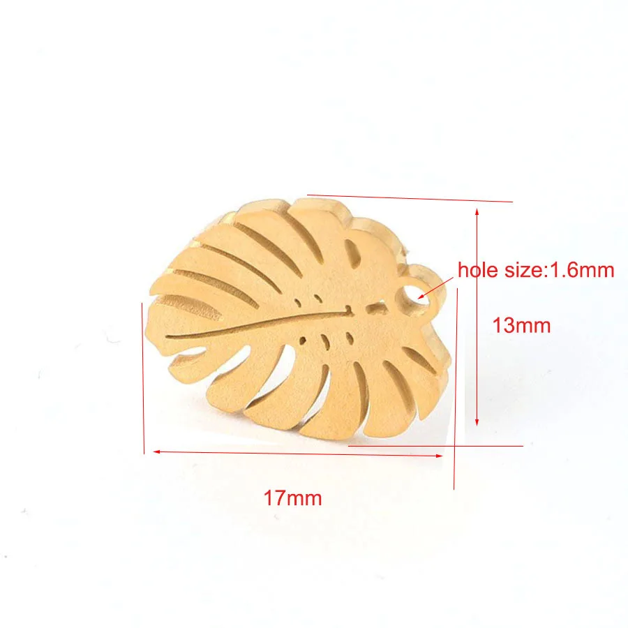 5pcs 13x17mm Stainless Steel Leaves Bracelet Connectors Necklace Charms Pendant DIY Jewelry Making Handcrafted Accessories 
5pcs 13x17mm Stainless Steel Leaves Bracelet Connectors Necklace Charms Pendant DIY Jewelry Making Handcrafted Accessories
