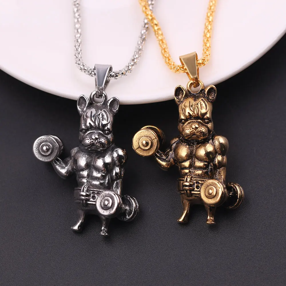 Muscle Fitness Bulldog Pendant Fashion Necklace Hip-hop Style Long Chain For Men Women Charm Collar Accessories 2019 New Jewelry
Muscle Fitness Bulldog Pendant Fashion Necklace Hip-hop Style Long Chain For Men Women Charm Collar Accessories 2019 New Jewelry