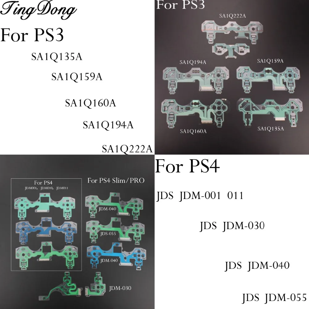 Buttons Ribbon Circuit Board for PS2 PS3 Dualshock PS4 Pro Slim JDM 030 040 Controller Conductive Film Keypad flex Cable
Buttons Ribbon Circuit Board for PS2 PS3 Dualshock PS4 Pro Slim JDM 030 040 Controller Conductive Film Keypad flex Cable