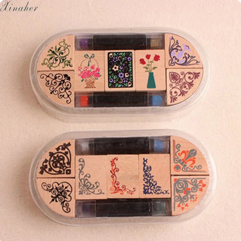 Classical Corner Lace Multi Pattern Vase Cute Seal Set 2 Ink Pens DIY Scrapbooking Diary Book Decor Kids Gift
Classical Corner Lace Multi Pattern Vase Cute Seal Set 2 Ink Pens DIY Scrapbooking Diary Book Decor Kids Gift