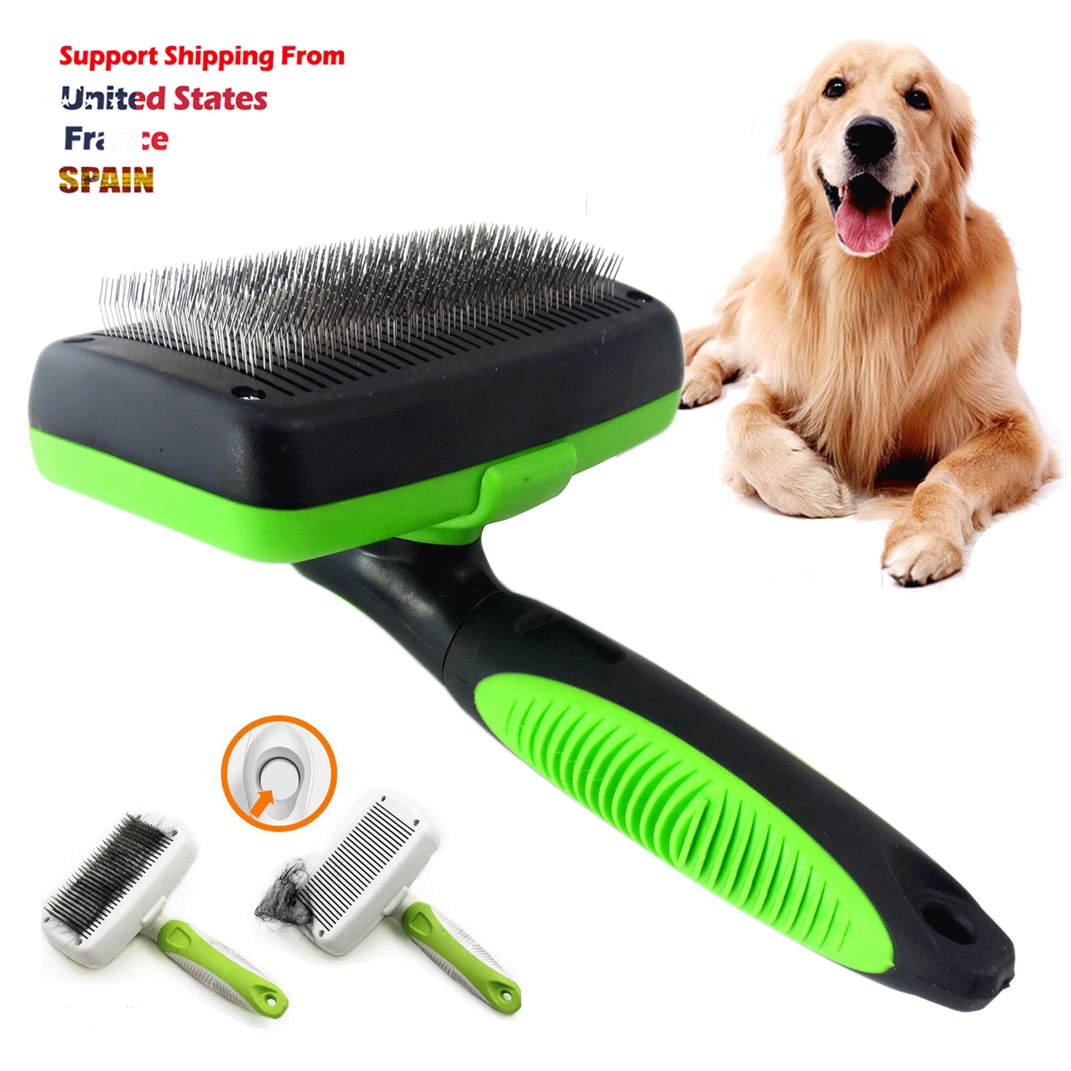 Professional Dog Hair Remover Cat Brush Grooming Tools Pet Comb Self-Cleaning Comb One Button Automatically Faded Hair Comb
Professional Dog Hair Remover Cat Brush Grooming Tools Pet Comb Self-Cleaning Comb One Button Automatically Faded Hair Comb