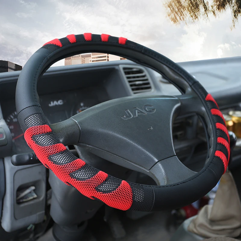 KKYSYELVA Leather Steering Wheel Covers for Car Bus Truck 36 38 40 42 45 47 50cm Diameter Auto Steering-wheel cover
KKYSYELVA Leather Steering Wheel Covers for Car Bus Truck 36 38 40 42 45 47 50cm Diameter Auto Steering-wheel cover