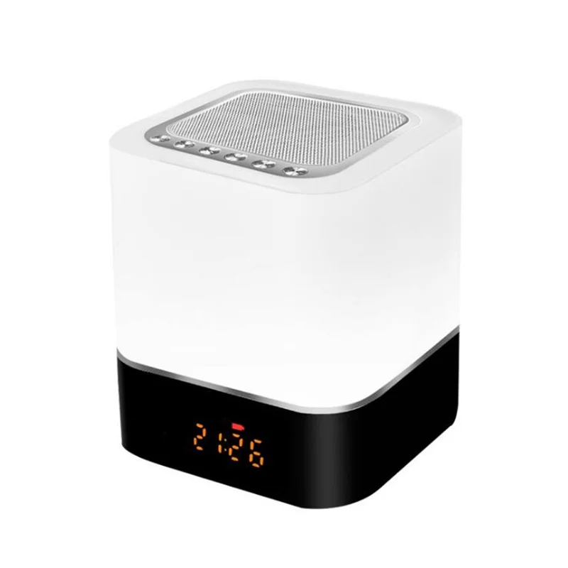 Touch Control Colorful Led Light Bluetooth Wireless Speaker With Digital Clock Handsfree Calling Cubic Night Light For Phone MP3
Touch Control Colorful Led Light Bluetooth Wireless Speaker With Digital Clock Handsfree Calling Cubic Night Light For Phone MP3