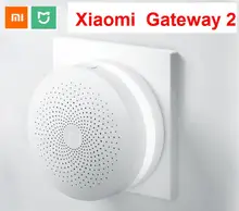 2018 new version Xiaomi Mijia Smart Home Multifunctional Gateway 2 Alarm System Intelligent Online Radio Night Light Bell(China)