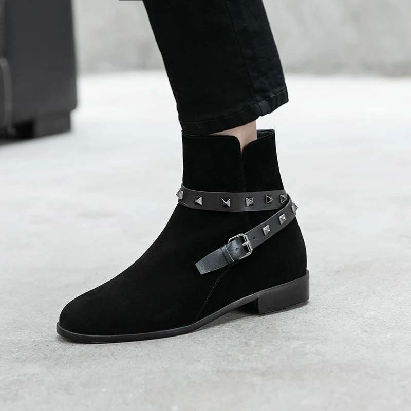 INS HOT women ankle boots Cow suede Genuine Leather shoes plus size 22-26 cm length velvet winter female+shoes ladies boots
INS HOT women ankle boots Cow suede Genuine Leather shoes plus size 22-26 cm length velvet winter female+shoes ladies boots