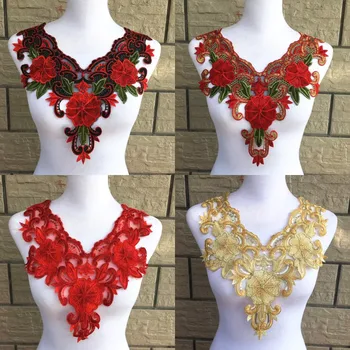 1pc Gold Embroidery Colorful Flower Collar Lace Polyester Fabric,DIY Handmade Collar Lace Fabrics For Sewing Collar Crafts
1pc Gold Embroidery Colorful Flower Collar Lace Polyester Fabric,DIY Handmade Collar Lace Fabrics For Sewing Collar Crafts