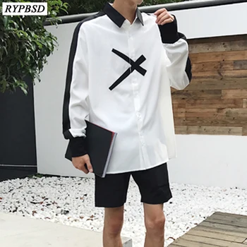 2019 Korean Men Patchwork Vintage Shirt Men Blouse Slim Fit White Black Casual Mens Long Sleeve Dress Shirt 2 Colors
2019 Korean Men Patchwork Vintage Shirt Men Blouse Slim Fit White Black Casual Mens Long Sleeve Dress Shirt 2 Colors