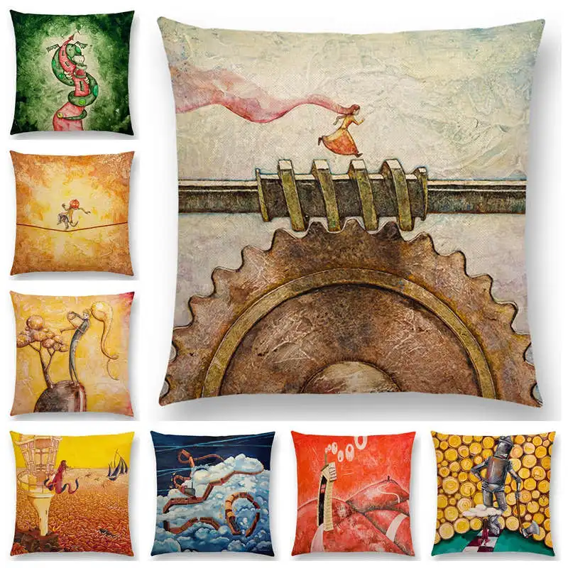 Newest Oil Painting Fable Story Sofa Throw Pillow Case Magical Imagination World Cushion Cover 25 Design Available
Newest Oil Painting Fable Story Sofa Throw Pillow Case Magical Imagination World Cushion Cover 25 Design Available