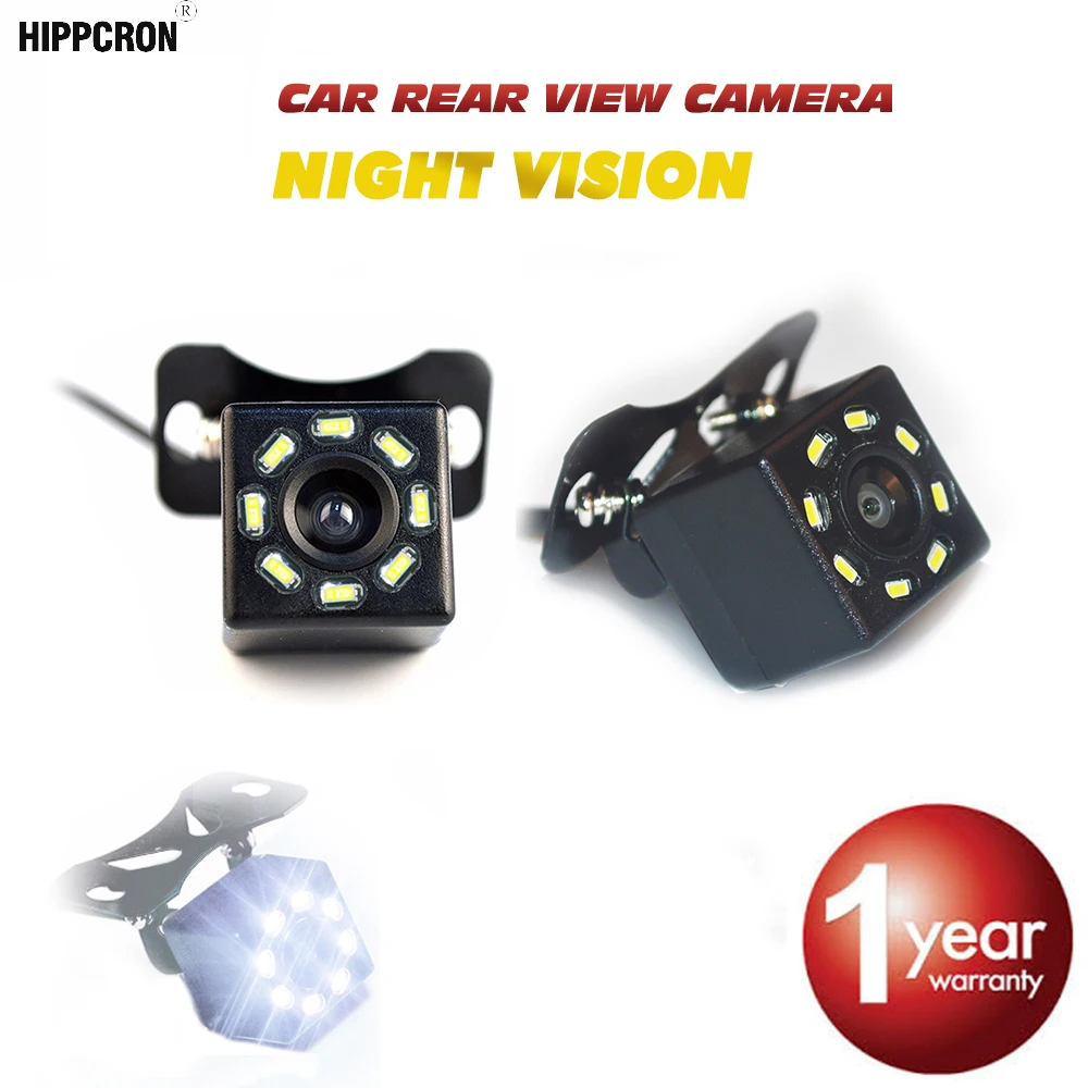 Hippcron HD Video Waterproof Auto Parking Monitor 8 LED Night Vision Reversing CCD Car Rear View Camera 170 degree
Hippcron HD Video Waterproof Auto Parking Monitor 8 LED Night Vision Reversing CCD Car Rear View Camera 170 degree