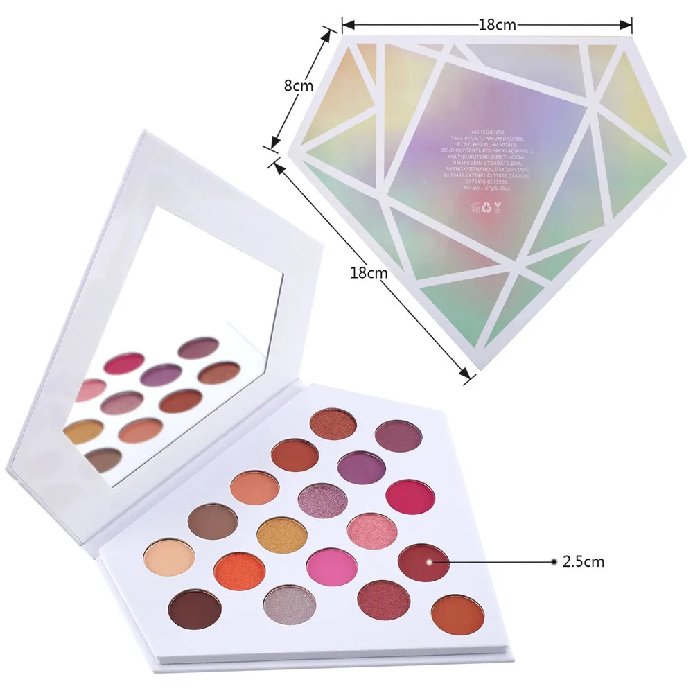 2018 New High Quality 18 Colors Pearlescent Eye Shadow Powder Palette Matte Eyeshadow Cosmetic Makeup Maquiagem Drop Shipping
2018 New High Quality 18 Colors Pearlescent Eye Shadow Powder Palette Matte Eyeshadow Cosmetic Makeup Maquiagem Drop Shipping