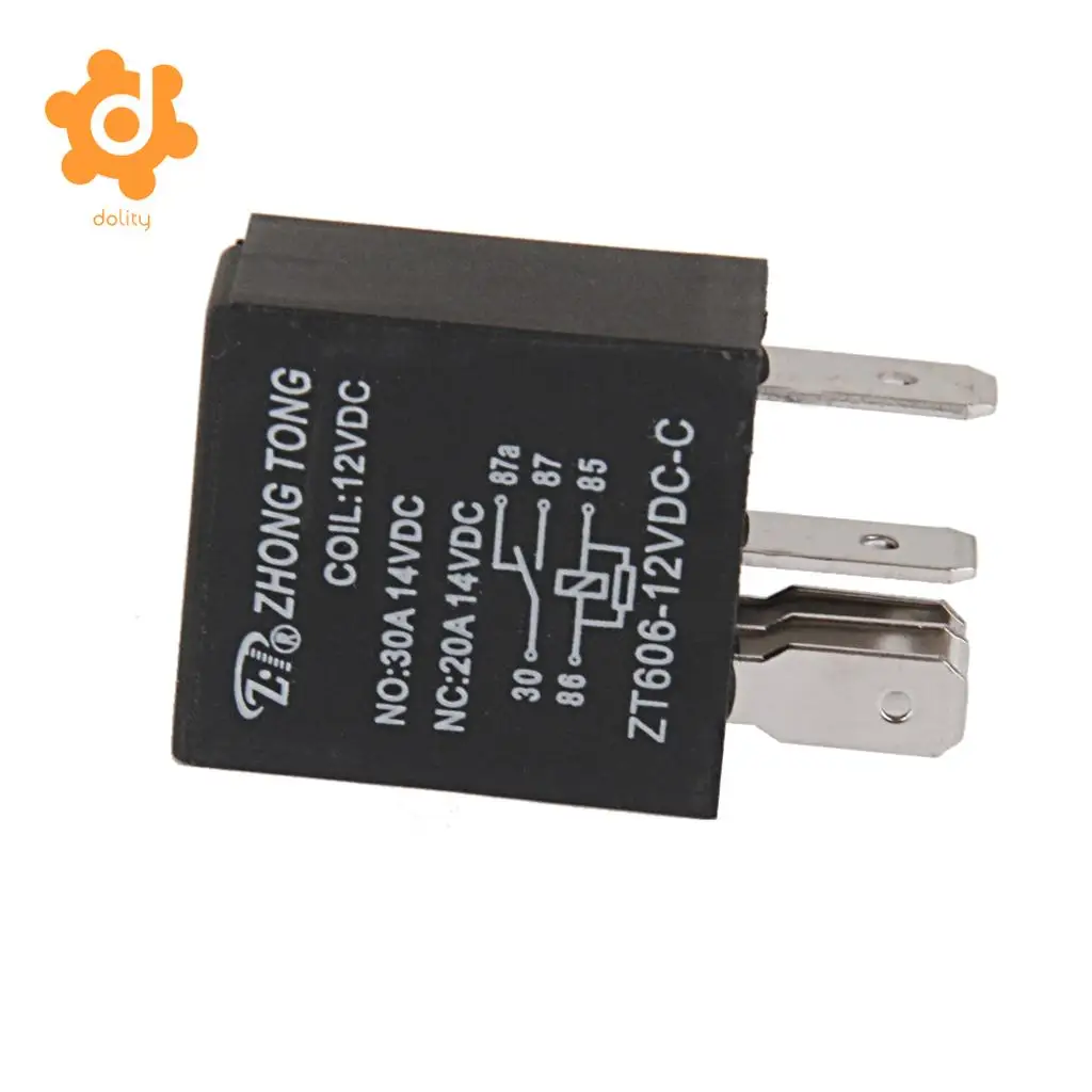 Car Truck Auto Automotive DC 12V 20A/30A AMP SPDT Relay Relays 5 Pin 5P High 40A coil capacity
