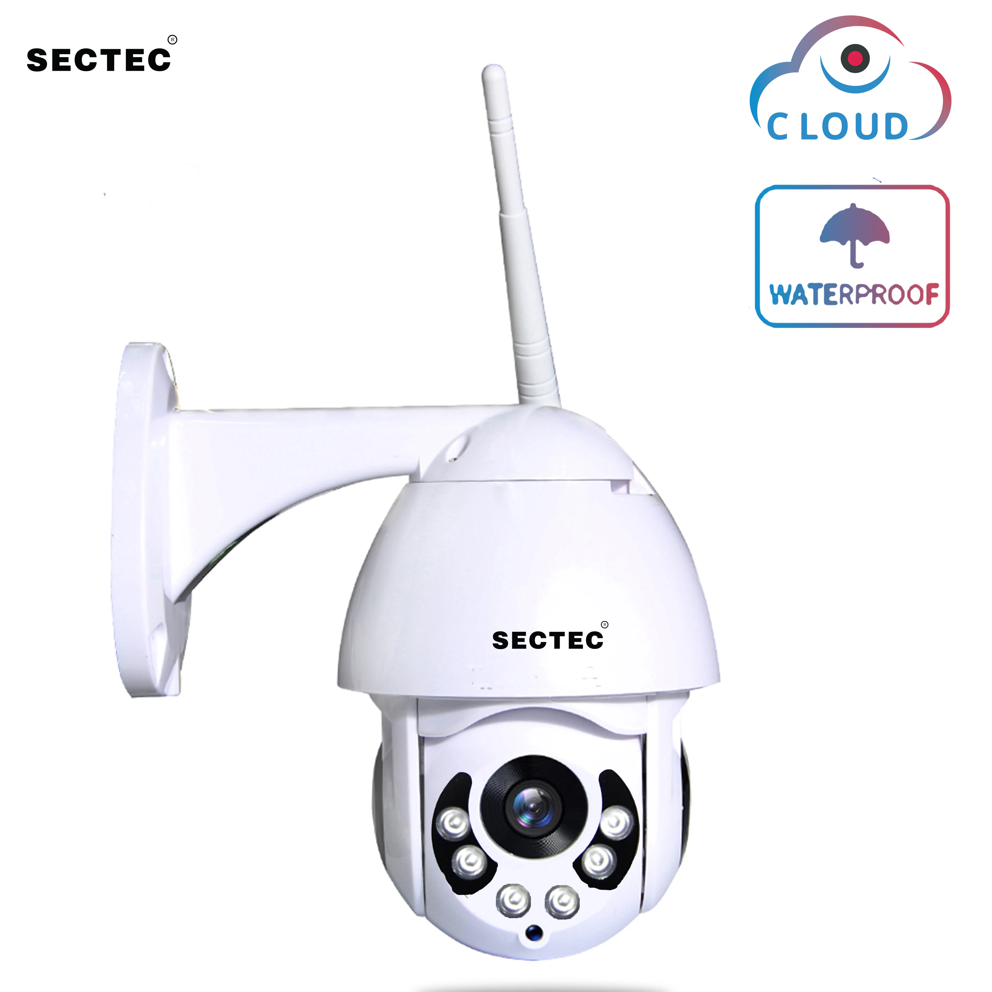Sectec 1080P WiF Camera 2MP IP Camera Wireless PTZ Speed Dome CCTV Outdoor IR Onvif Camera Security Surveillance Waterproof C
Sectec 1080P WiF Camera 2MP IP Camera Wireless PTZ Speed Dome CCTV Outdoor IR Onvif Camera Security Surveillance Waterproof C