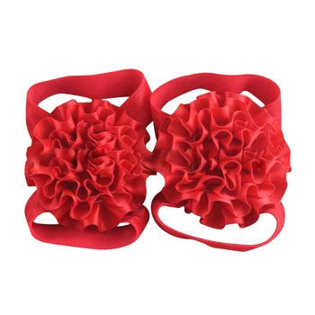 Baby Girl Ribbon Flowers Barefoot Sandals Shoes (Red)
Baby Girl Ribbon Flowers Barefoot Sandals Shoes (Red)