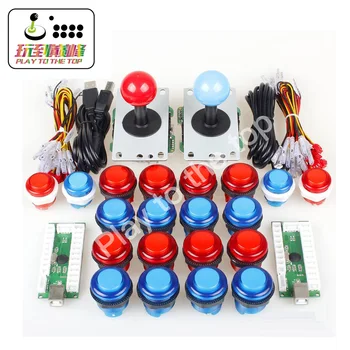 Arcade DIY Kit Parts USB Controller To PC 8 Ways Stick Control+LED Light Push Buttons For Video Game Consoles Mame Raspberry Pi
Arcade DIY Kit Parts USB Controller To PC 8 Ways Stick Control+LED Light Push Buttons For Video Game Consoles Mame Raspberry Pi