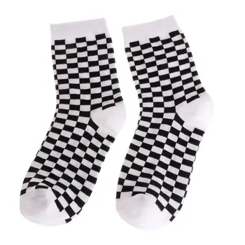 Fashion Trends Men Socks Checkerboard Geometric Checkered Men Women Cotton Socks Black White
Fashion Trends Men Socks Checkerboard Geometric Checkered Men Women Cotton Socks Black White