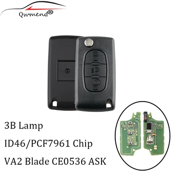 QWMEND 3Buttons Remote key CE0536 model For Citroen Vehicle C2 C3 C4 C5 Berlingo Picasso For Peugeot ( Lamp VA2 CE0536 ASK)
QWMEND 3Buttons Remote key CE0536 model For Citroen Vehicle C2 C3 C4 C5 Berlingo Picasso For Peugeot ( Lamp VA2 CE0536 ASK)