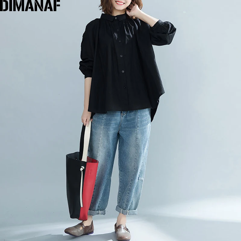 DIMANAF Women Blouse Shirt Plus Size Ladies Tops Linen Long Sleeve Female Clothes Vintage Solid Loose Cardigan Tunic 2018 Autumn 
DIMANAF Women Blouse Shirt Plus Size Ladies Tops Linen Long Sleeve Female Clothes Vintage Solid Loose Cardigan Tunic 2018 Autumn