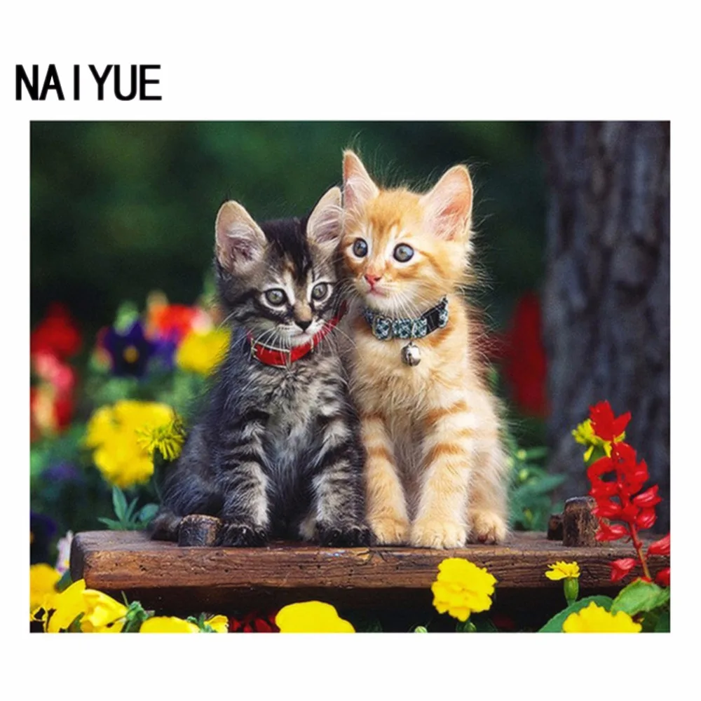 NAI YUE 5D DIY Diamond Painting Cross Stitch Art Round Diamond Embroidery Two Kittens Sitting on Head Living Room Crafts Craft
NAI YUE 5D DIY Diamond Painting Cross Stitch Art Round Diamond Embroidery Two Kittens Sitting on Head Living Room Crafts Craft