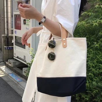 Casual Patchwork Handbag Women Casual Canvas Top-handle Bag for Teenager Female Leisure Korean Fashion Daily Open Messenger Bag
Casual Patchwork Handbag Women Casual Canvas Top-handle Bag for Teenager Female Leisure Korean Fashion Daily Open Messenger Bag