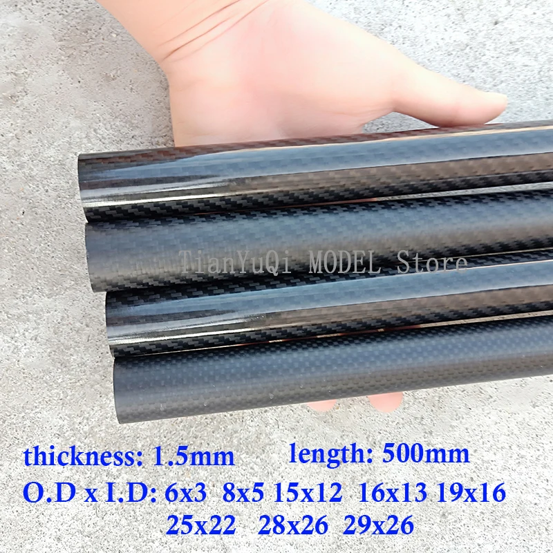 OD,6mm,8mm,,15mm,16mm,19mm,25mm,28mm,29mm with 500mm length High Quality 3K Carbon Fiber Fabric Tube
OD,6mm,8mm,,15mm,16mm,19mm,25mm,28mm,29mm with 500mm length High Quality 3K Carbon Fiber Fabric Tube