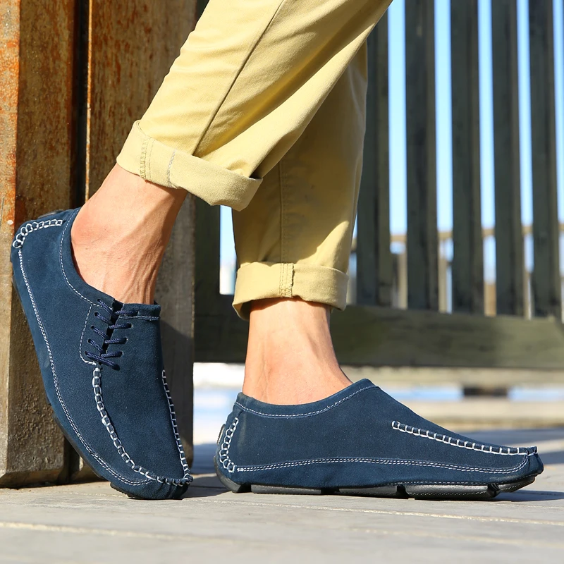 Men's Casual Shoes British Style Moccasins Cow Suede Leather Flats Zapatos Hombre Loafers Footwear
Men's Casual Shoes British Style Moccasins Cow Suede Leather Flats Zapatos Hombre Loafers Footwear