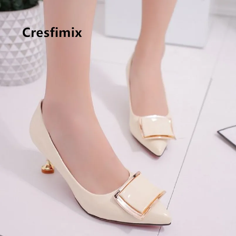 Cresfimix women fashion beige high quality pu leather high heel shoes lady sexy sweet party high heel shoes pompes femmes a5360
Cresfimix women fashion beige high quality pu leather high heel shoes lady sexy sweet party high heel shoes pompes femmes a5360