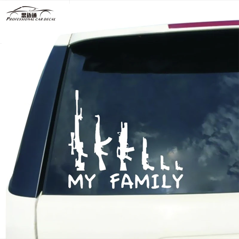 Car styling car Sticker funny gun my family vinyl Auto accessories Waterproof Reflective Decal For ford vw opel renault bmw kia
Car styling car Sticker funny gun my family vinyl Auto accessories Waterproof Reflective Decal For ford vw opel renault bmw kia