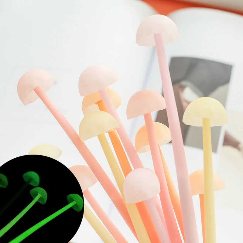 1 Pcs Cute Mushroom Shape Gel Pen Luminous Silicone Material Signature Pen School Office Gift Stationery Supplies
1 Pcs Cute Mushroom Shape Gel Pen Luminous Silicone Material Signature Pen School Office Gift Stationery Supplies