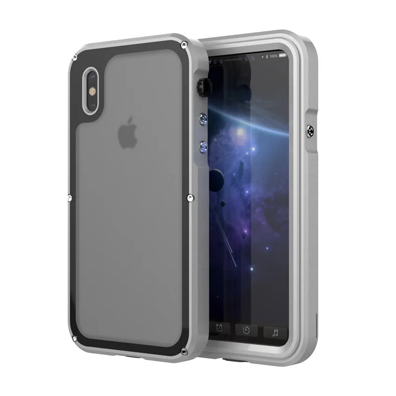 Luxury 3 Proofings Armor Case for iPhone X Metal Aluminum Dirt Shock Waterproof IP68 Case for iPhone 7 8 Plus Heavy Rugged Cover
Luxury 3 Proofings Armor Case for iPhone X Metal Aluminum Dirt Shock Waterproof IP68 Case for iPhone 7 8 Plus Heavy Rugged Cover