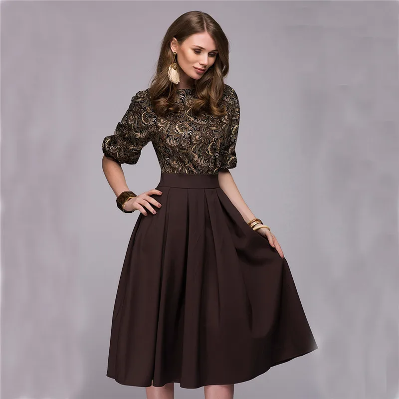 Autumn Women 'S Fashion 2018 Floral Printed Christmas Casual Elegant Prom Long Dresses Fall Party Elegant Vestidos
Autumn Women 'S Fashion 2018 Floral Printed Christmas Casual Elegant Prom Long Dresses Fall Party Elegant Vestidos