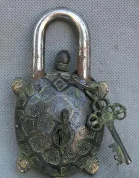 DYZ 325+++++++5" Antique Tibet Bronze Iron Turtle Tortoise Cupboard Cabinet Lock With 2 Keys
DYZ 325+++++++5" Antique Tibet Bronze Iron Turtle Tortoise Cupboard Cabinet Lock With 2 Keys